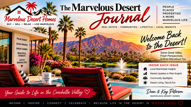 The Marvelous Desert Journal – Real Estate, Communities and Life in the Coachella Valley